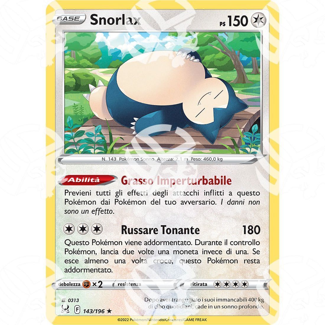 Origine Perduta - Snorlax - Holo Rare 143/196 - Warcard - Origine Perduta - Snorlax - Holo Rare 143/196 i prezzi più bassi sul mercato, solo da www.warcardshop.com! Carte singole, box, buste e mazzi.