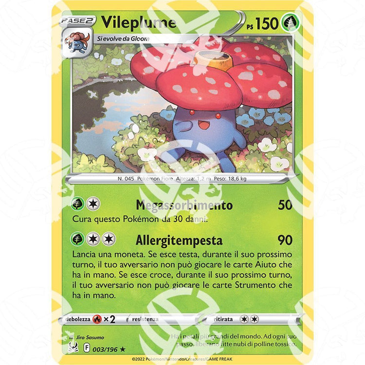 Origine Perduta - Vileplume - Holo Rare 003/196 - Warcard - Origine Perduta - Vileplume - Holo Rare 003/196 i prezzi più bassi sul mercato, solo da www.warcardshop.com! Carte singole, box, buste e mazzi.