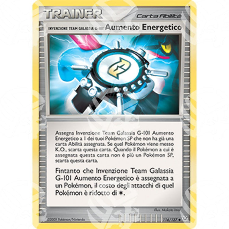 Platino - Team Galactic's Invention G-101 Energy Gain - 116/127 - Warcard - Platino - Team Galactic's Invention G-101 Energy Gain - 116/127 i prezzi più bassi sul mercato, solo da www.warcardshop.com! Carte singole, box, buste e mazzi.