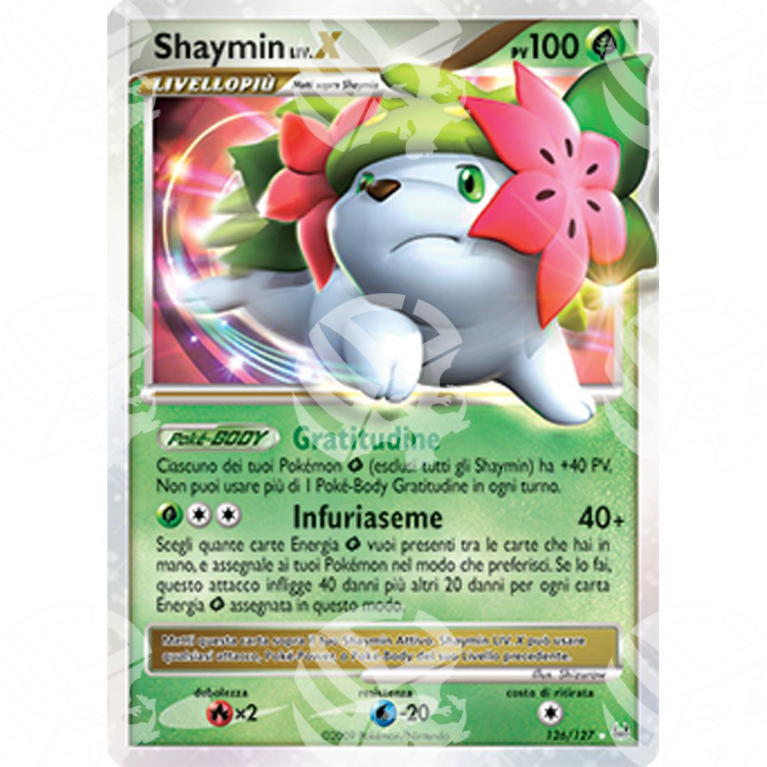 Platino - Shaymin LV.X - Holo Rare 126/127 - Warcard - Platino - Shaymin LV.X - Holo Rare 126/127 i prezzi più bassi sul mercato, solo da www.warcardshop.com! Carte singole, box, buste e mazzi.