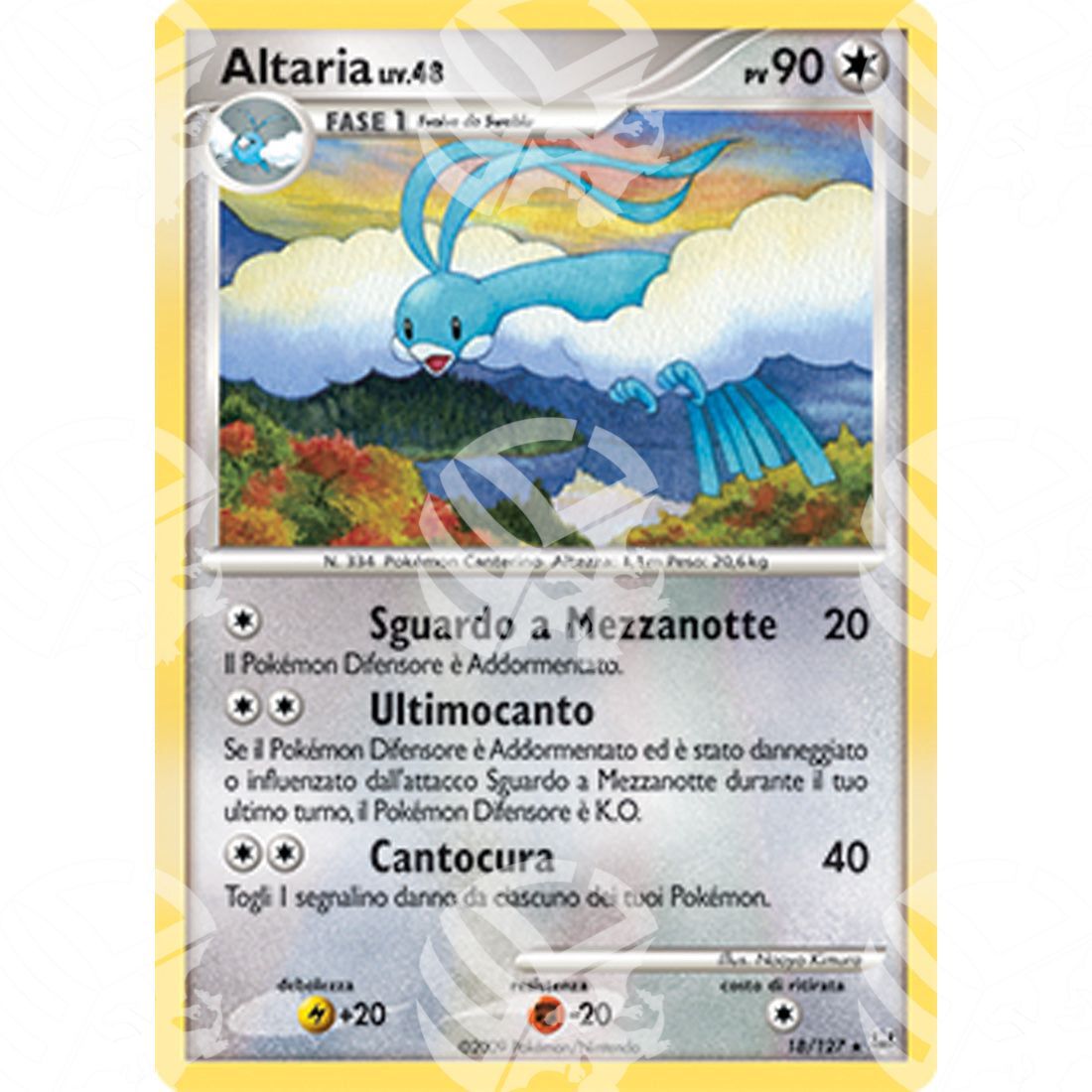 Platino - Altaria Lv.48 - 018/127 - Warcard - Platino - Altaria Lv.48 - 018/127 i prezzi più bassi sul mercato, solo da www.warcardshop.com! Carte singole, box, buste e mazzi.