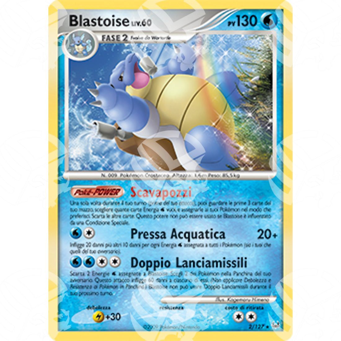 Platino - Blastoise Lv.60 - Holo Rare 002/127 - Warcard - Platino - Blastoise Lv.60 - Holo Rare 002/127 i prezzi più bassi sul mercato, solo da www.warcardshop.com! Carte singole, box, buste e mazzi.