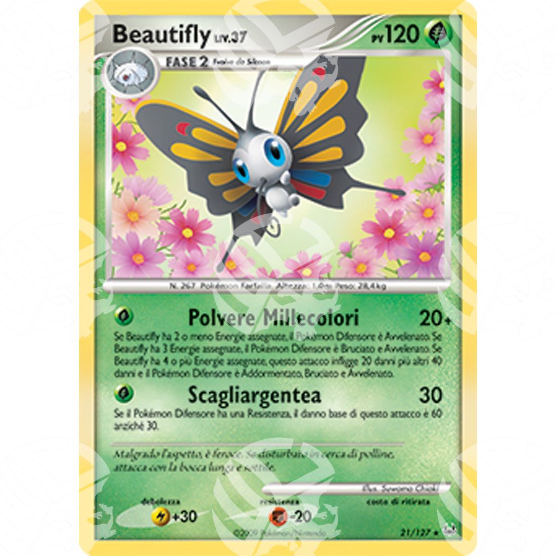 Platino - Beautifly Lv.37 - 021/127 - Warcard - Platino - Beautifly Lv.37 - 021/127 i prezzi più bassi sul mercato, solo da www.warcardshop.com! Carte singole, box, buste e mazzi.