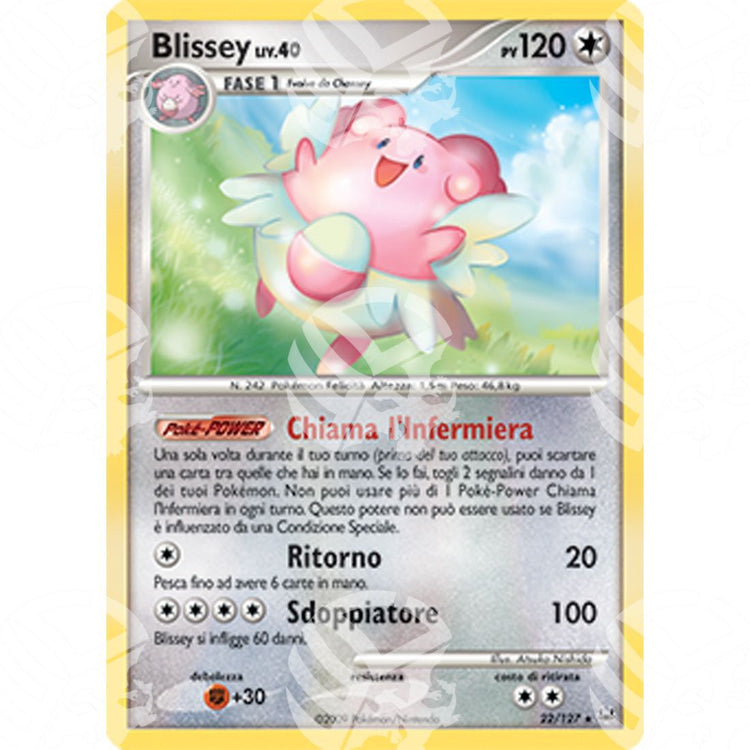 Platino - Blissey Lv.40 - 022/127 - Warcard - Platino - Blissey Lv.40 - 022/127 i prezzi più bassi sul mercato, solo da www.warcardshop.com! Carte singole, box, buste e mazzi.