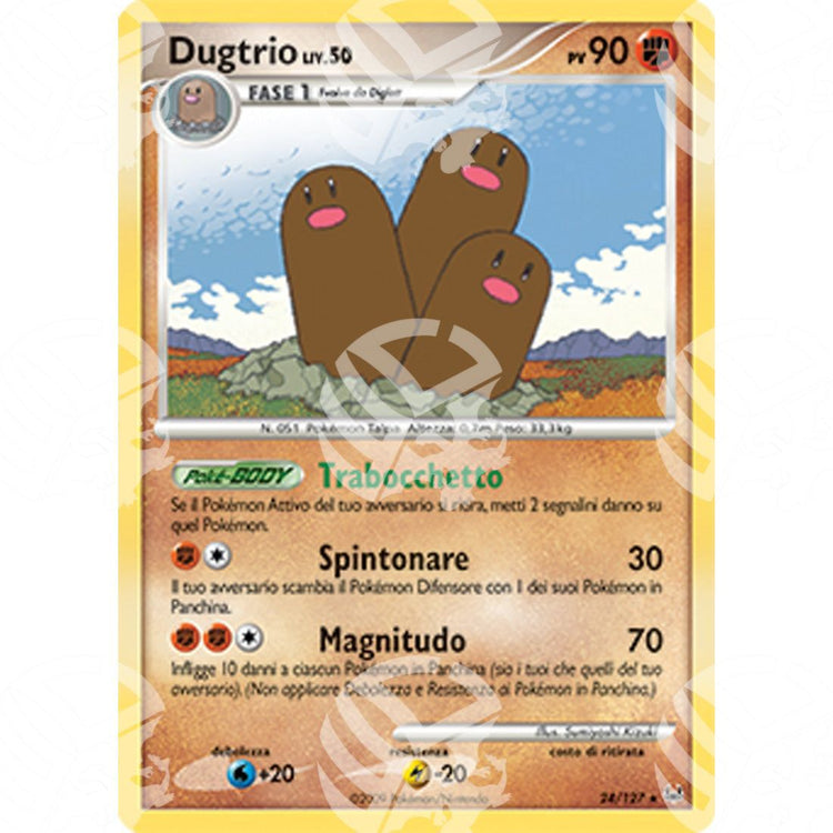 Platino - Dugtrio Lv.50 - 024/127 - Warcard - Platino - Dugtrio Lv.50 - 024/127 i prezzi più bassi sul mercato, solo da www.warcardshop.com! Carte singole, box, buste e mazzi.