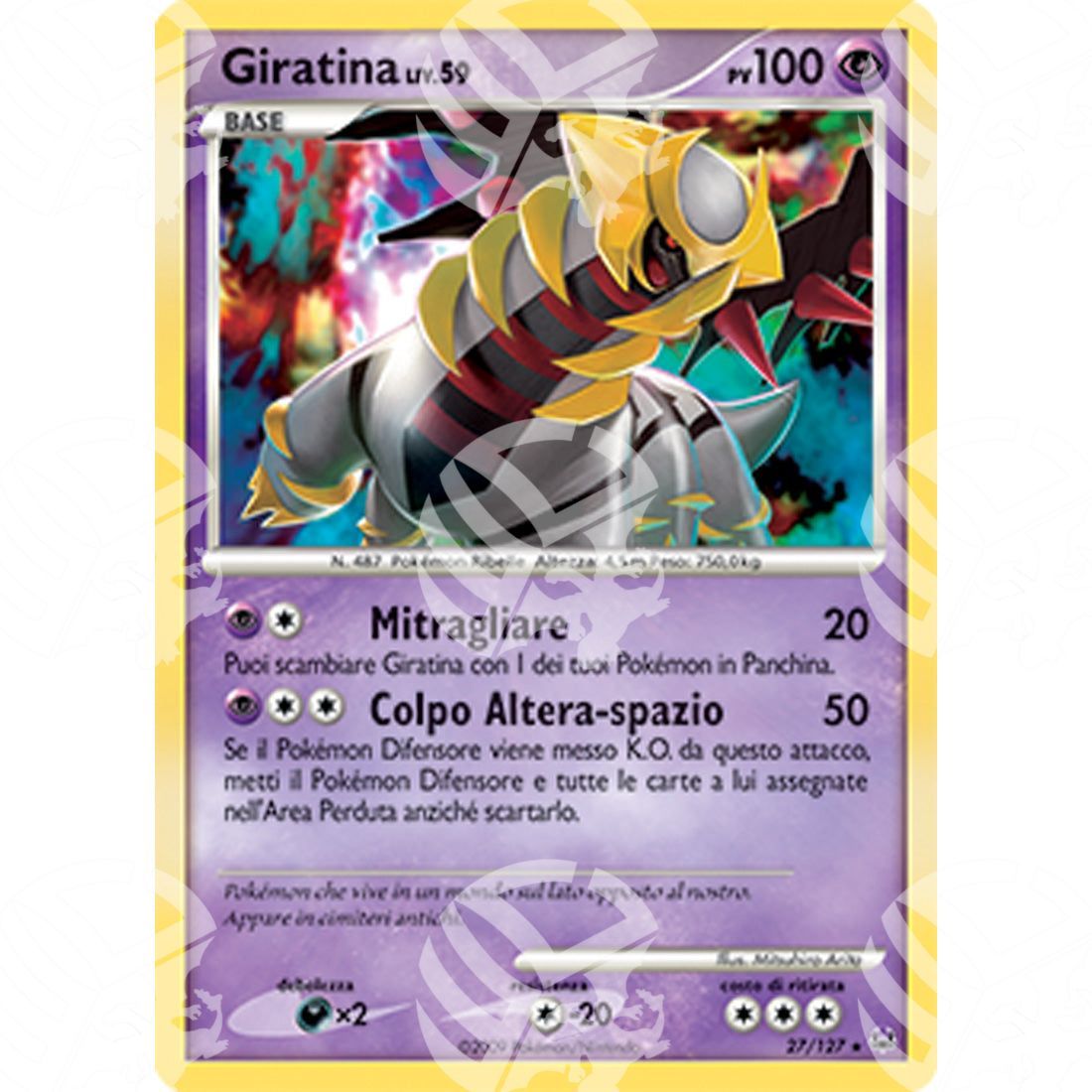 Platino - Giratina Lv.59 - 027/127 - Warcard - Platino - Giratina Lv.59 - 027/127 i prezzi più bassi sul mercato, solo da www.warcardshop.com! Carte singole, box, buste e mazzi.