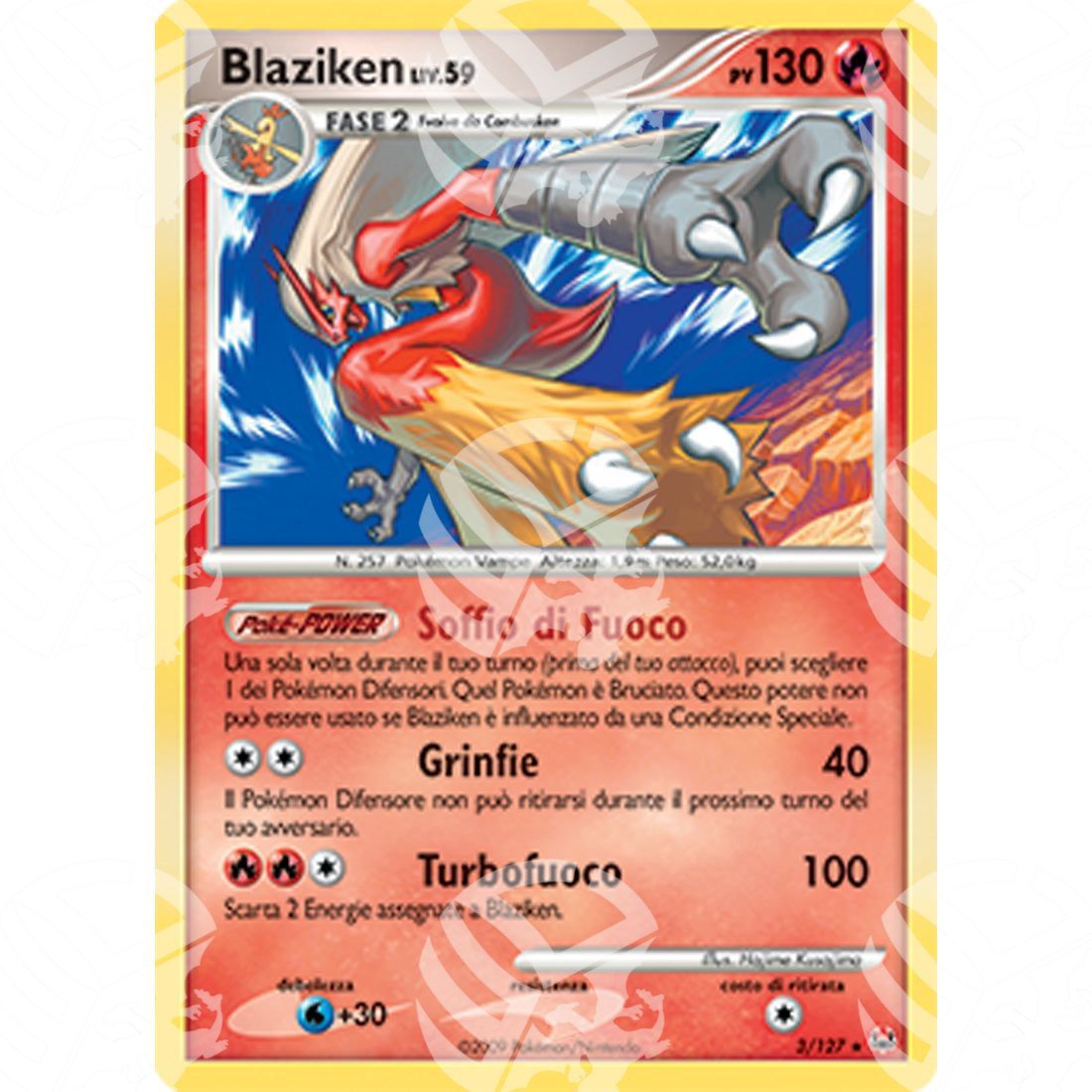 Platino - Blaziken Lv.59 - Holo Rare 003/127 - Warcard - Platino - Blaziken Lv.59 - Holo Rare 003/127 i prezzi più bassi sul mercato, solo da www.warcardshop.com! Carte singole, box, buste e mazzi.