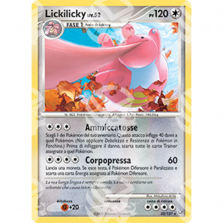 Platino - Lickilicky Lv.52 - 033/127 - Warcard - Platino - Lickilicky Lv.52 - 033/127 i prezzi più bassi sul mercato, solo da www.warcardshop.com! Carte singole, box, buste e mazzi.