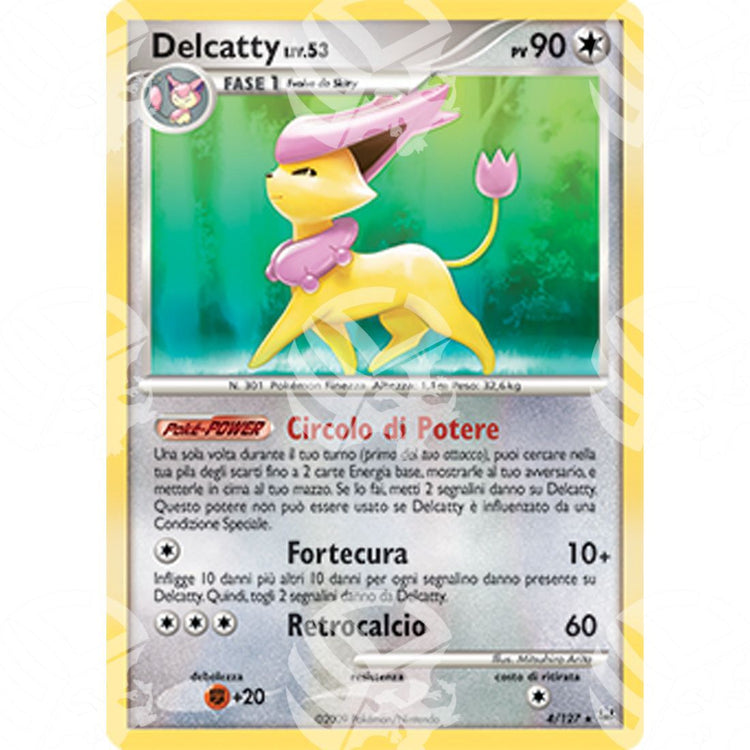 Platino - Delcatty Lv.53 - Holo Rare 004/127 - Warcard - Platino - Delcatty Lv.53 - Holo Rare 004/127 i prezzi più bassi sul mercato, solo da www.warcardshop.com! Carte singole, box, buste e mazzi.