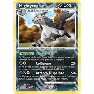 Platino - Mightyena Lv.47 - 054/127 - Warcard - Platino - Mightyena Lv.47 - 054/127 i prezzi più bassi sul mercato, solo da www.warcardshop.com! Carte singole, box, buste e mazzi.