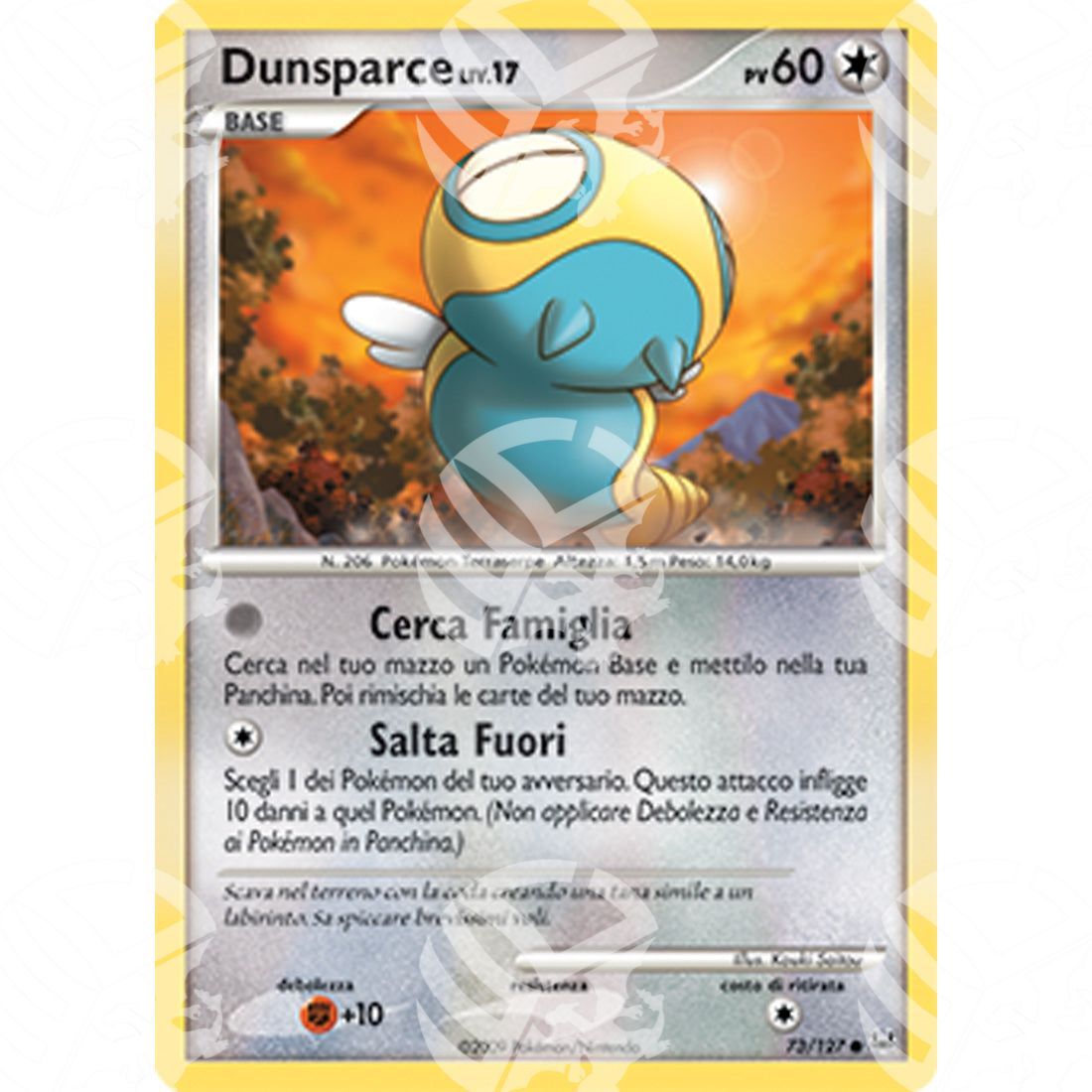 Platino - Dunsparce Lv.17 - 073/127 - Warcard - Platino - Dunsparce Lv.17 - 073/127 i prezzi più bassi sul mercato, solo da www.warcardshop.com! Carte singole, box, buste e mazzi.