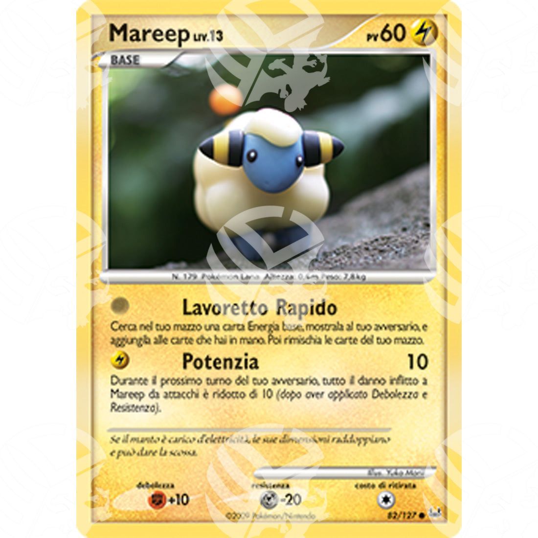 Platino - Mareep Lv.13 - 082/127 - Warcard - Platino - Mareep Lv.13 - 082/127 i prezzi più bassi sul mercato, solo da www.warcardshop.com! Carte singole, box, buste e mazzi.