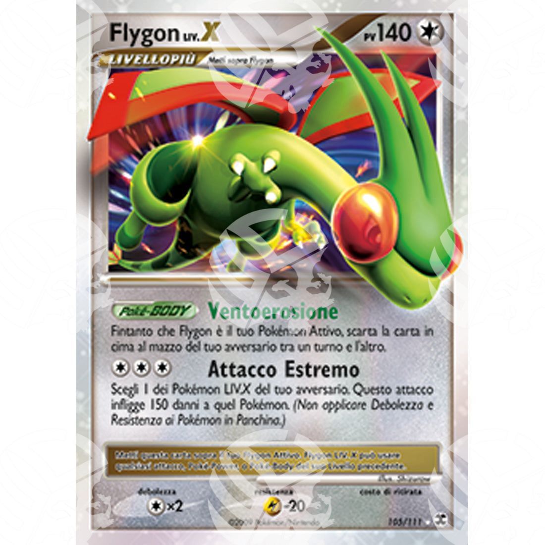 L'Ascesa dei Rivali - Flygon LV.X - Holo Rare 105/111 - Warcard - L'Ascesa dei Rivali - Flygon LV.X - Holo Rare 105/111 i prezzi più bassi sul mercato, solo da www.warcardshop.com! Carte singole, box, buste e mazzi.