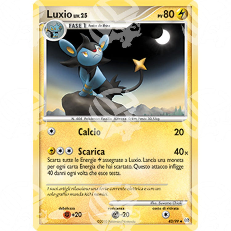 Platino Arceus - Luxio - 43/99 - Warcard - Platino Arceus - Luxio - 43/99 i prezzi più bassi sul mercato, solo da www.warcardshop.com! Carte singole, box, buste e mazzi.