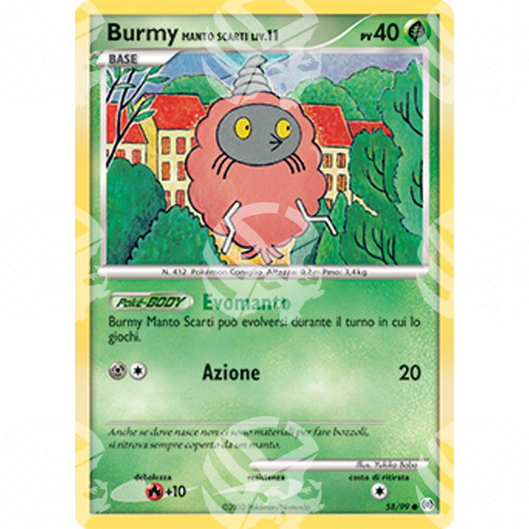 Platino Arceus - Burmy Trash Cloak - 58/99 - Warcard - Platino Arceus - Burmy Trash Cloak - 58/99 i prezzi più bassi sul mercato, solo da www.warcardshop.com! Carte singole, box, buste e mazzi.