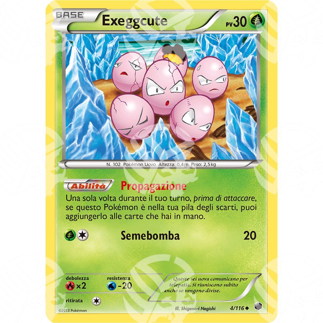 Glaciazione Plasma - Exeggcute - 4/116 - Warcard - Glaciazione Plasma - Exeggcute - 4/116 i prezzi più bassi sul mercato, solo da www.warcardshop.com! Carte singole, box, buste e mazzi.