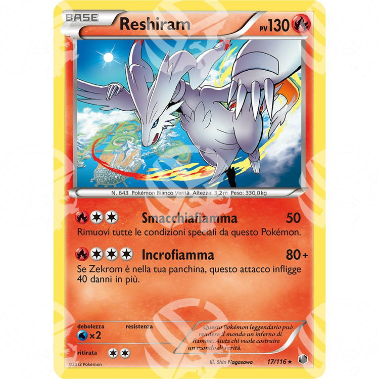 Glaciazione Plasma - Reshiram - Holo Rare 17/116 - Warcard - Glaciazione Plasma - Reshiram - Holo Rare 17/116 i prezzi più bassi sul mercato, solo da www.warcardshop.com! Carte singole, box, buste e mazzi.