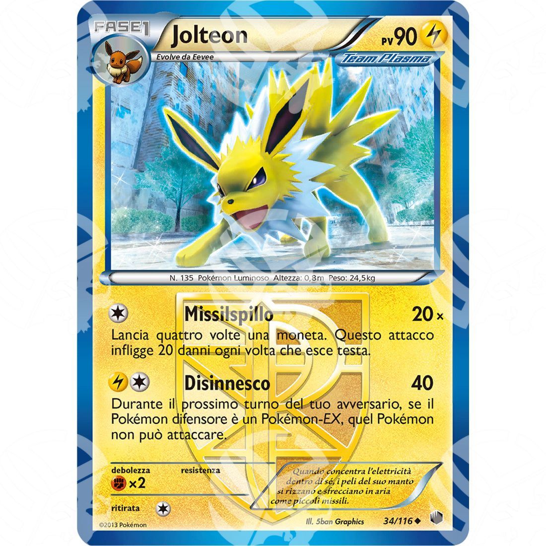 Glaciazione Plasma - Jolteon - 34/116 - Warcard - Glaciazione Plasma - Jolteon - 34/116 i prezzi più bassi sul mercato, solo da www.warcardshop.com! Carte singole, box, buste e mazzi.