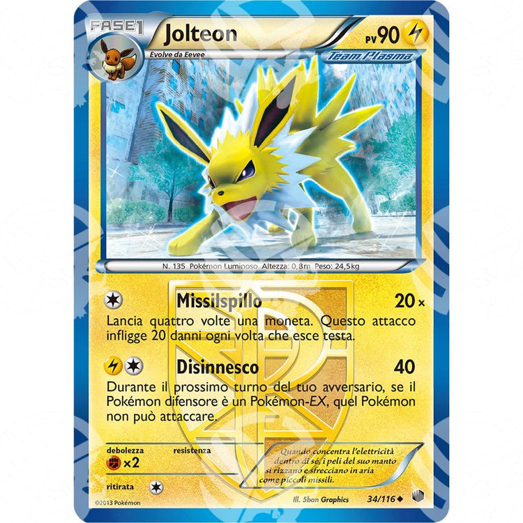 Glaciazione Plasma - Jolteon - 34/116 - Warcard - Glaciazione Plasma - Jolteon - 34/116 i prezzi più bassi sul mercato, solo da www.warcardshop.com! Carte singole, box, buste e mazzi.