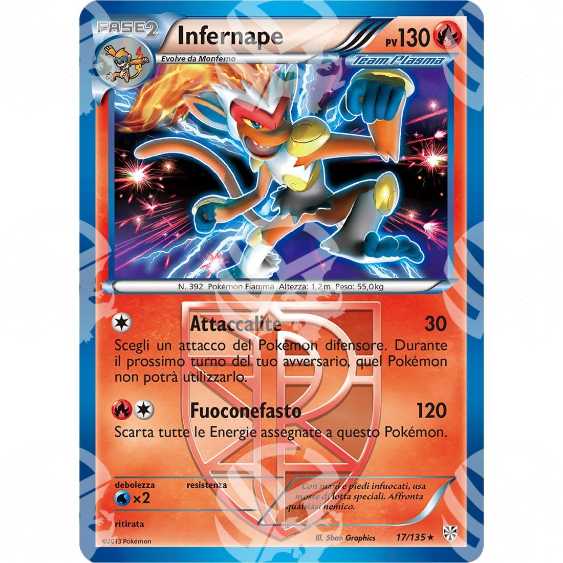 Uragano Plasma - Infernape - Holo Rare 17/135 - Warcard - Uragano Plasma - Infernape - Holo Rare 17/135 i prezzi più bassi sul mercato, solo da www.warcardshop.com! Carte singole, box, buste e mazzi.