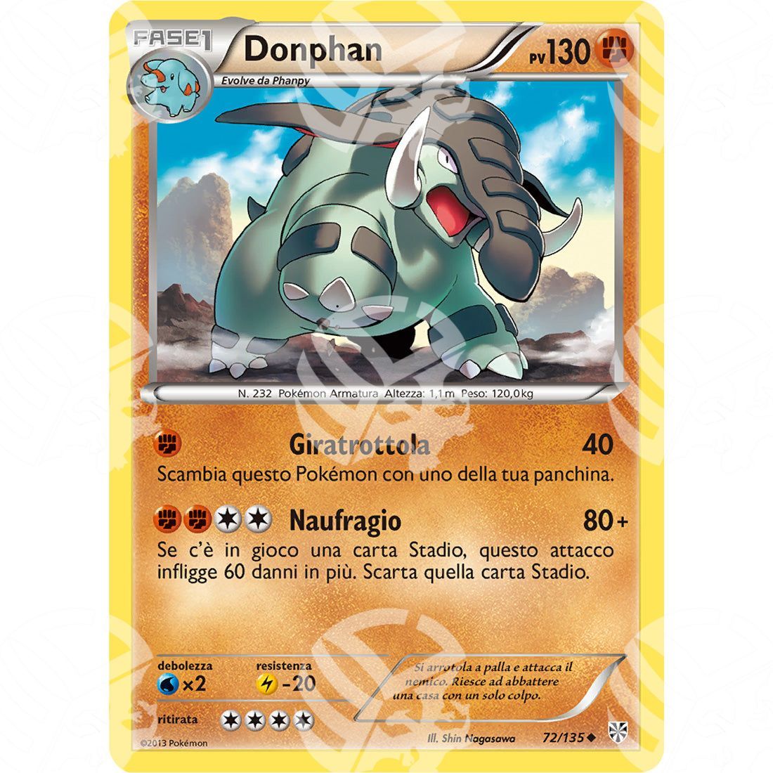 Uragano Plasma - Donphan - 72/135 - Warcard - Uragano Plasma - Donphan - 72/135 i prezzi più bassi sul mercato, solo da www.warcardshop.com! Carte singole, box, buste e mazzi.