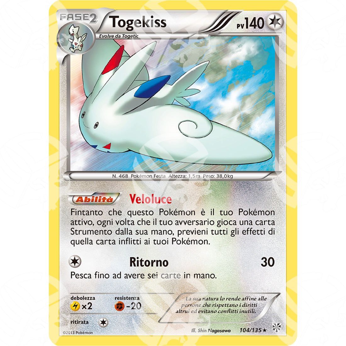 Uragano Plasma - Togekiss - Holo Rare 104/135 - Warcard - Uragano Plasma - Togekiss - Holo Rare 104/135 i prezzi più bassi sul mercato, solo da www.warcardshop.com! Carte singole, box, buste e mazzi.