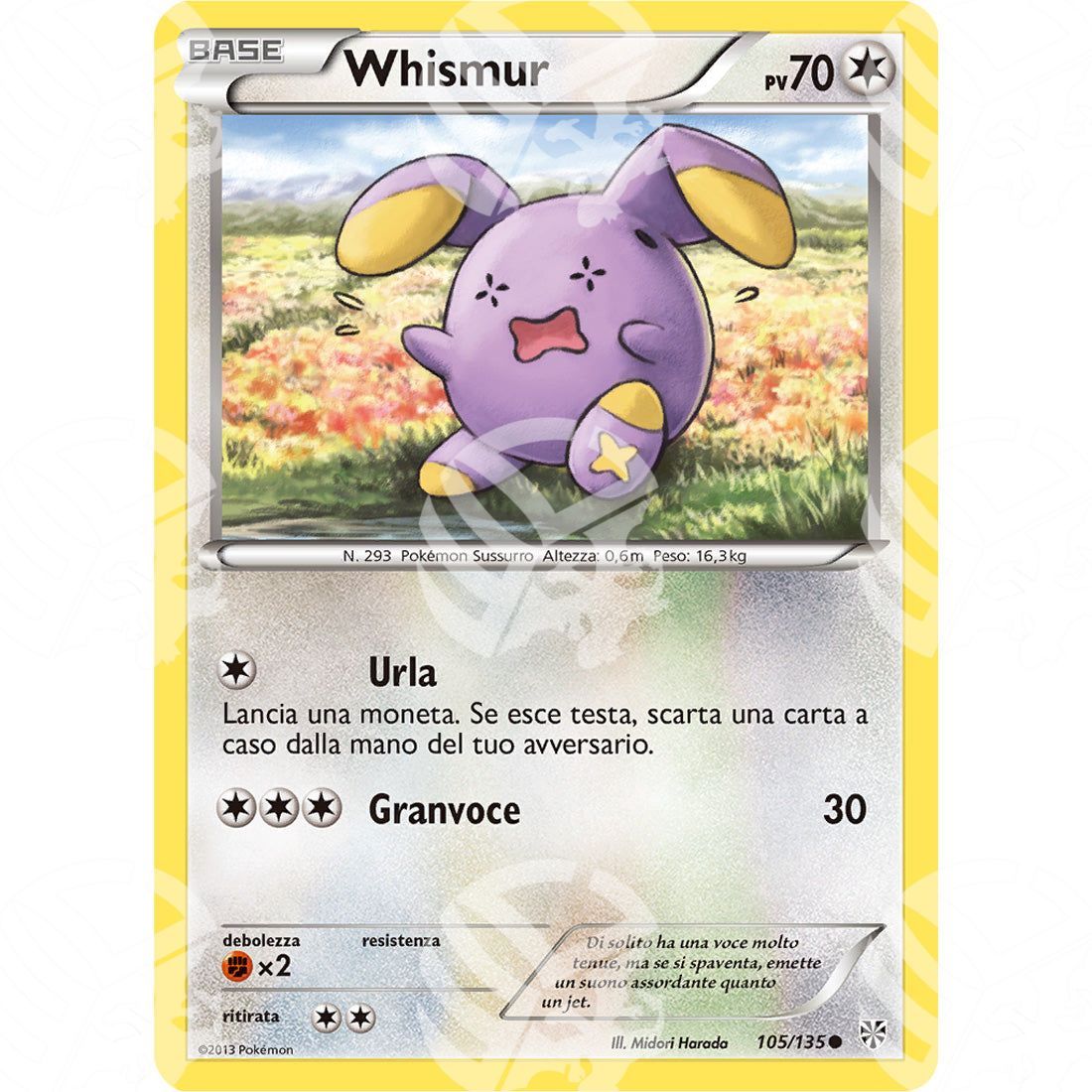 Uragano Plasma - Whismur - 105/135 - Warcard - Uragano Plasma - Whismur - 105/135 i prezzi più bassi sul mercato, solo da www.warcardshop.com! Carte singole, box, buste e mazzi.