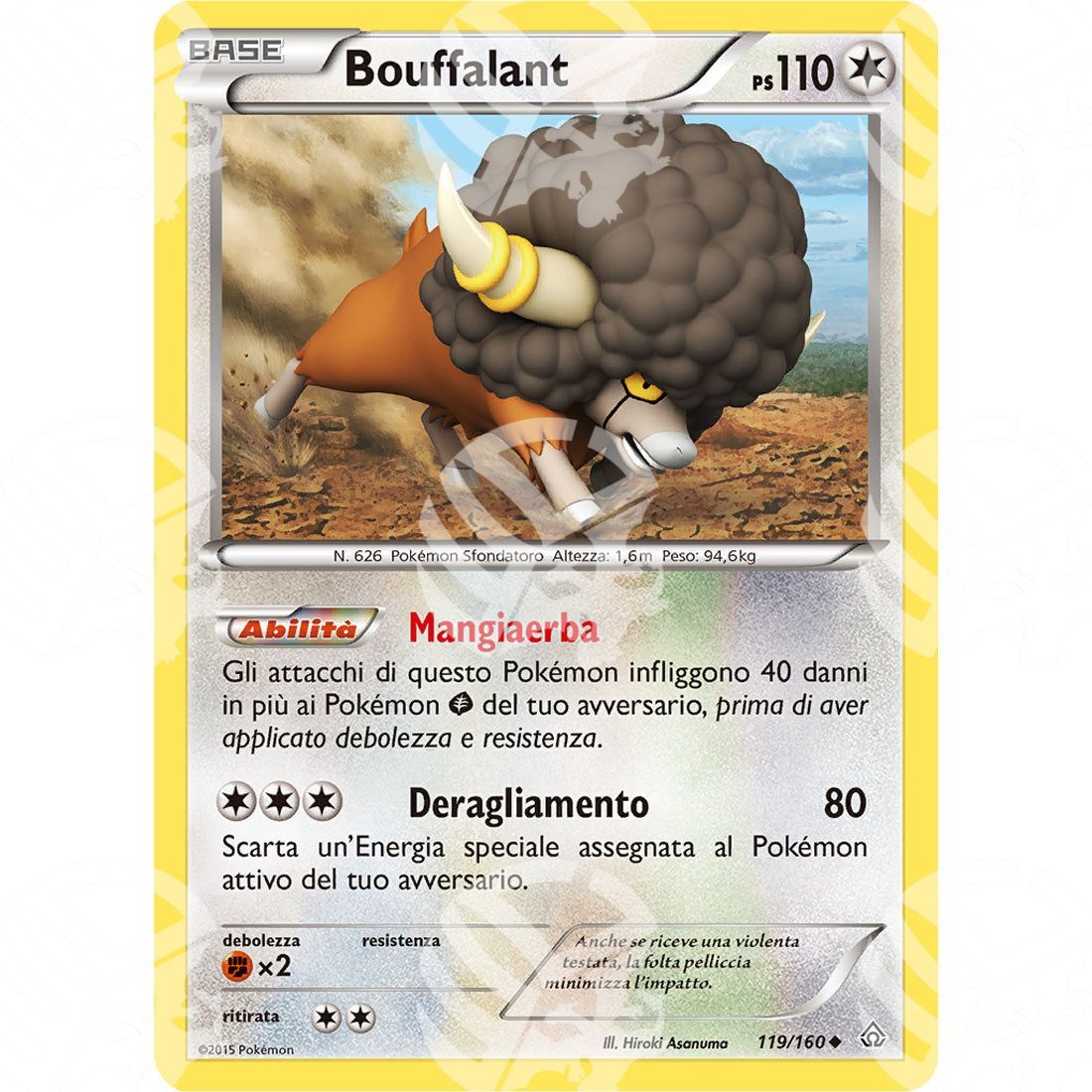 Scontro Primordiale - Bouffalant - 119/160 - Warcard - Scontro Primordiale - Bouffalant - 119/160 i prezzi più bassi sul mercato, solo da www.warcardshop.com! Carte singole, box, buste e mazzi.