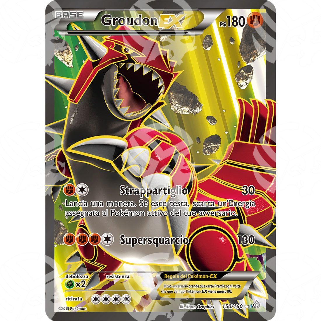 Scontro Primordiale - Groudon EX - Full-Art 150/160 - Warcard - Scontro Primordiale - Groudon EX - Full-Art 150/160 i prezzi più bassi sul mercato, solo da www.warcardshop.com! Carte singole, box, buste e mazzi.