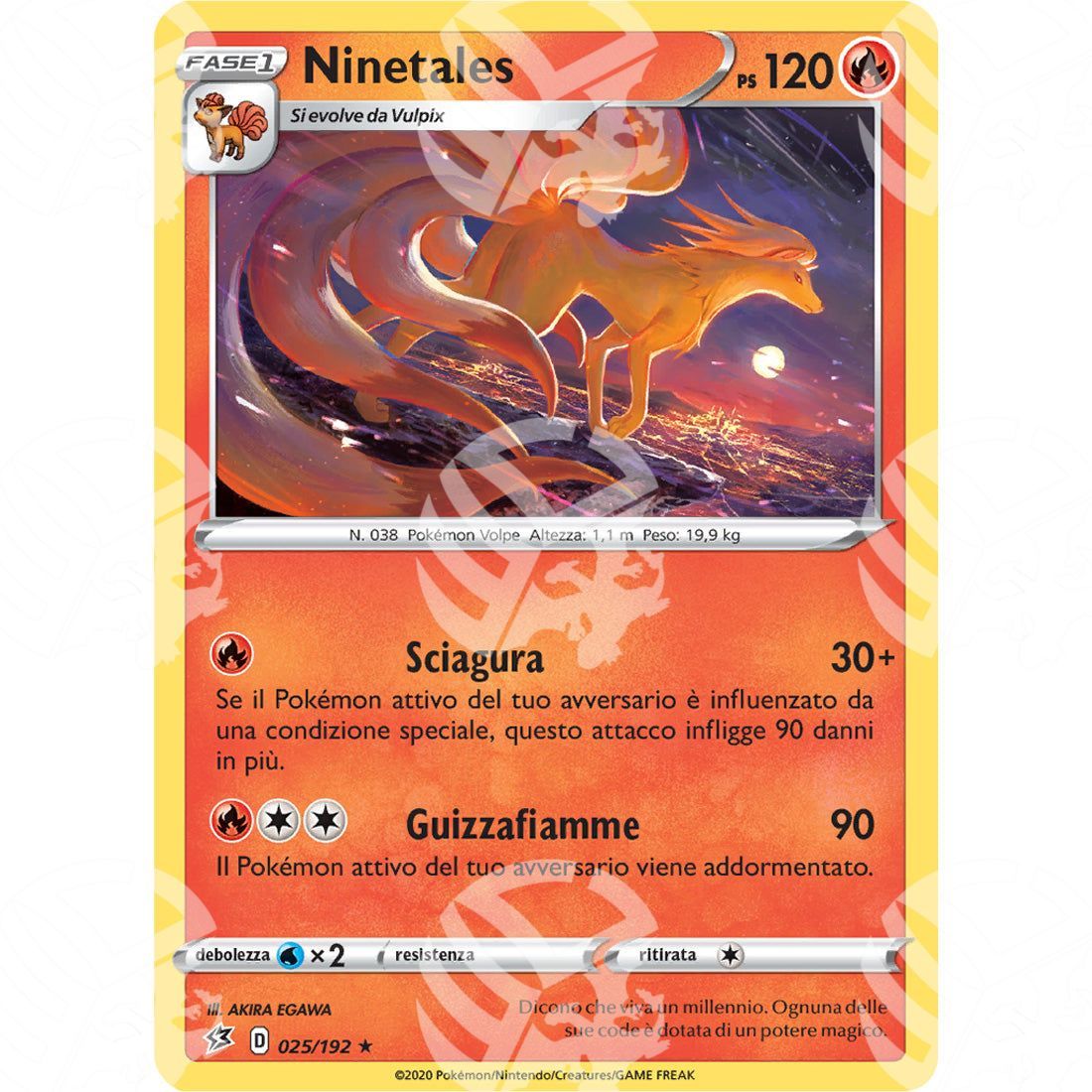 Fragore Ribelle - Ninetales - 025/192 - Warcard - Fragore Ribelle - Ninetales - 025/192 i prezzi più bassi sul mercato, solo da www.warcardshop.com! Carte singole, box, buste e mazzi.