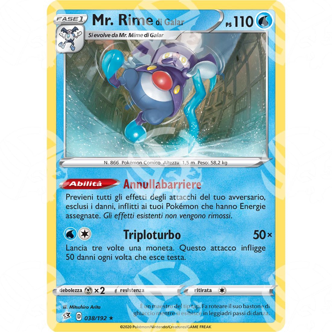 Fragore Ribelle - Galarian Mr. Rime - 038/192 - Warcard - Fragore Ribelle - Galarian Mr. Rime - 038/192 i prezzi più bassi sul mercato, solo da www.warcardshop.com! Carte singole, box, buste e mazzi.