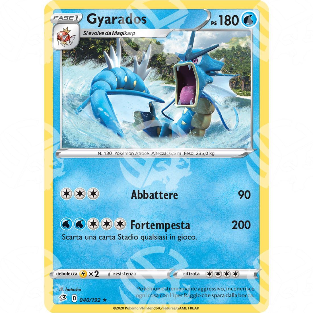 Fragore Ribelle - Gyarados - Holo Rare 040/192 - Warcard - Fragore Ribelle - Gyarados - Holo Rare 040/192 i prezzi più bassi sul mercato, solo da www.warcardshop.com! Carte singole, box, buste e mazzi.