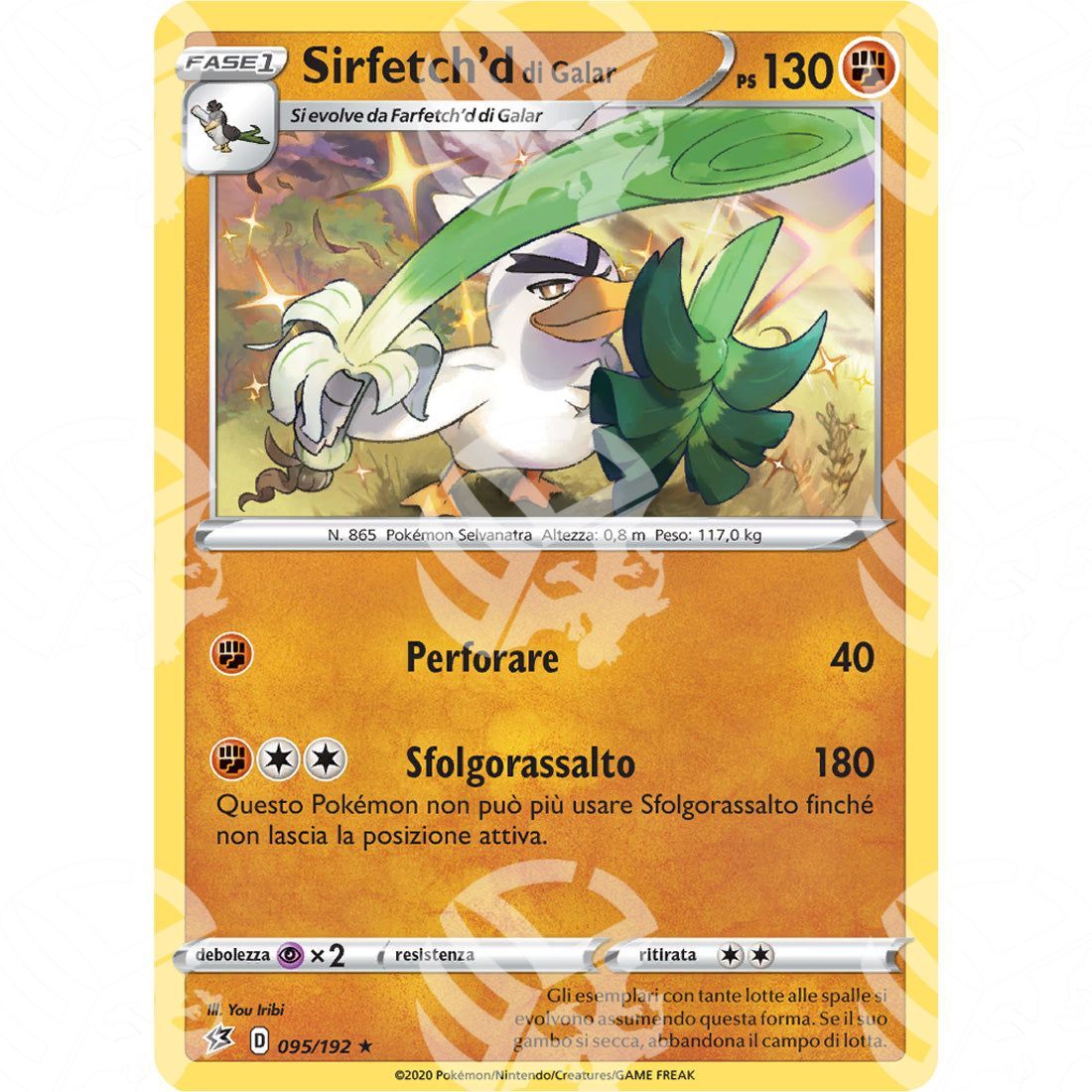 Fragore Ribelle - Galarian Sirfetch'd - Holo Rare 095/192 - Warcard - Fragore Ribelle - Galarian Sirfetch'd - Holo Rare 095/192 i prezzi più bassi sul mercato, solo da www.warcardshop.com! Carte singole, box, buste e mazzi.