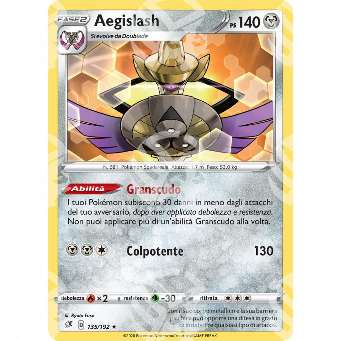 Fragore Ribelle - Aegislash - 135/192 - Warcard - Fragore Ribelle - Aegislash - 135/192 i prezzi più bassi sul mercato, solo da www.warcardshop.com! Carte singole, box, buste e mazzi.