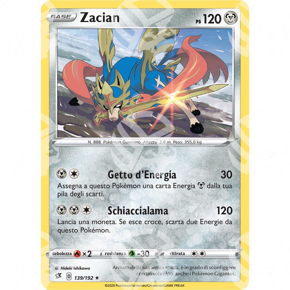 Fragore Ribelle - Zacian - 139/192 - Warcard - Fragore Ribelle - Zacian - 139/192 i prezzi più bassi sul mercato, solo da www.warcardshop.com! Carte singole, box, buste e mazzi.