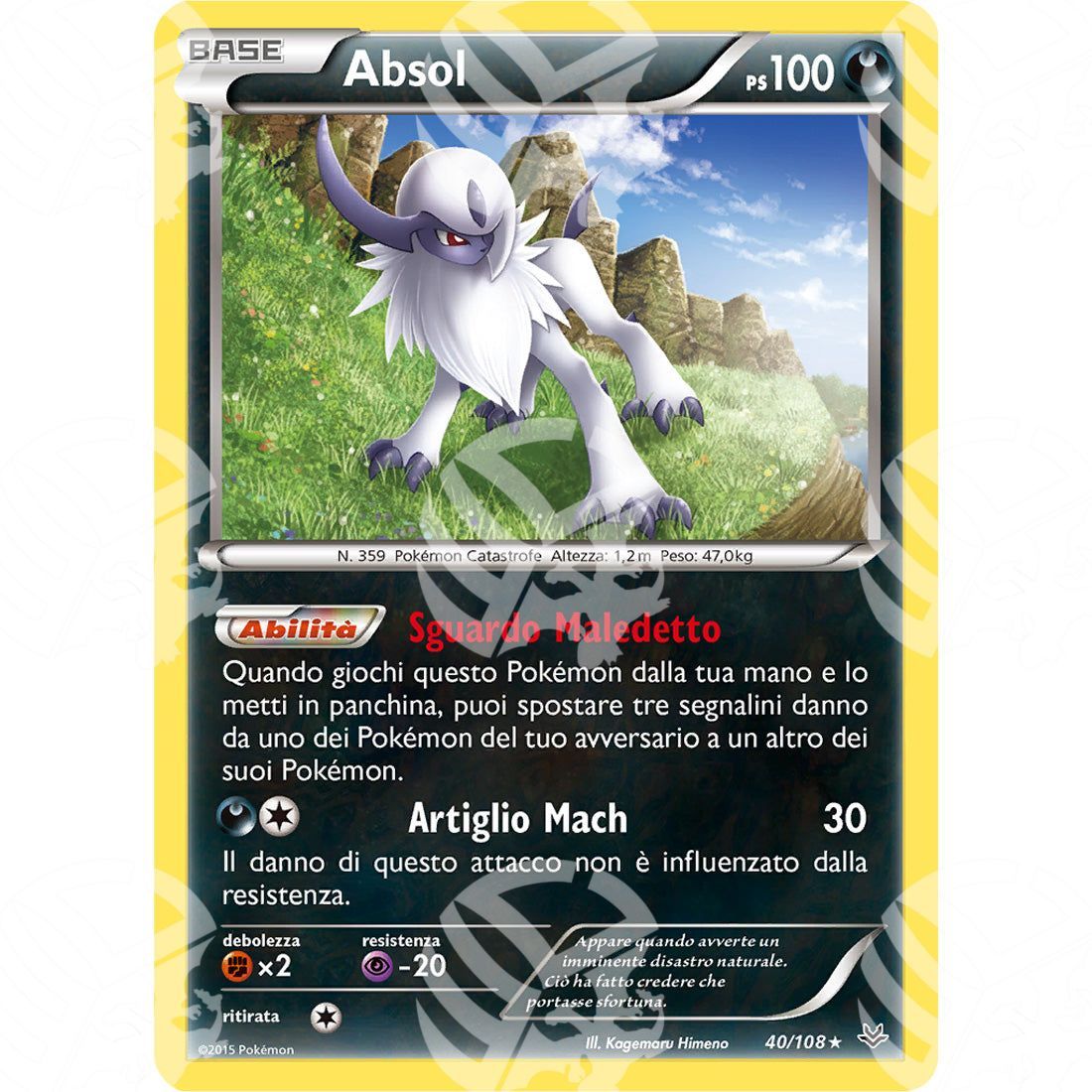 Furie Volanti - Absol - Holo Rare 40/108 - Warcard - Furie Volanti - Absol - Holo Rare 40/108 i prezzi più bassi sul mercato, solo da www.warcardshop.com! Carte singole, box, buste e mazzi.