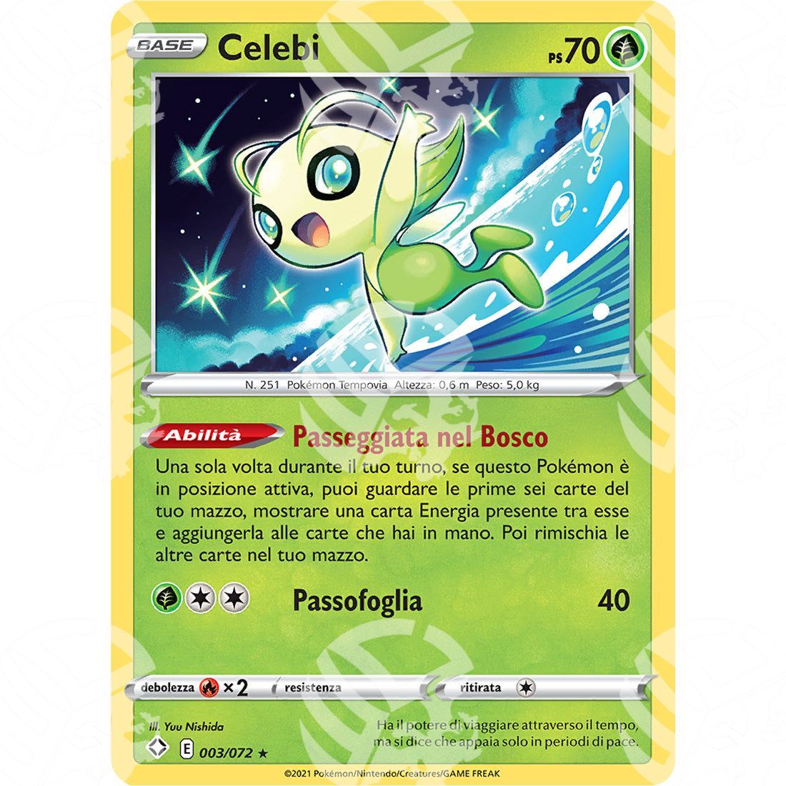 Destino Splendente - Celebi - 003/072 - Warcard - Destino Splendente - Celebi - 003/072 i prezzi più bassi sul mercato, solo da www.warcardshop.com! Carte singole, box, buste e mazzi.