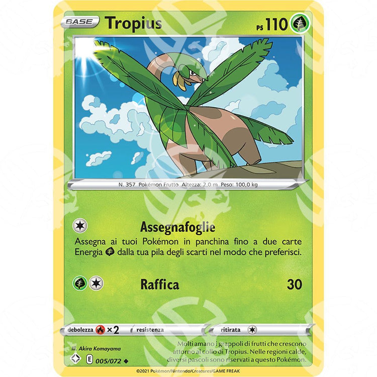 Destino Splendente - Tropius - 005/072 - Warcard - Destino Splendente - Tropius - 005/072 i prezzi più bassi sul mercato, solo da www.warcardshop.com! Carte singole, box, buste e mazzi.