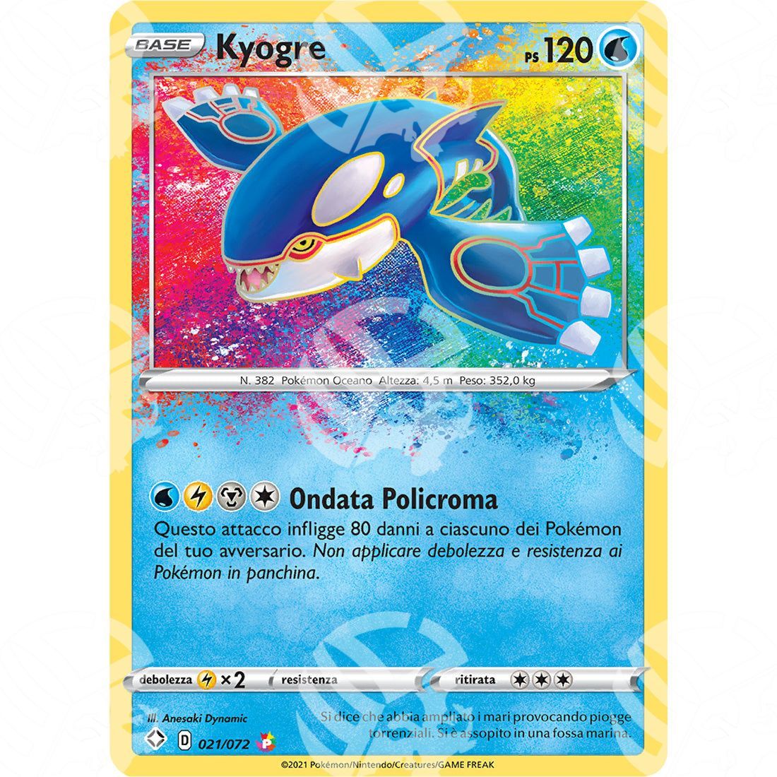 Destino Splendente - Kyogre - 021/072 - Warcard - Destino Splendente - Kyogre - 021/072 i prezzi più bassi sul mercato, solo da www.warcardshop.com! Carte singole, box, buste e mazzi.