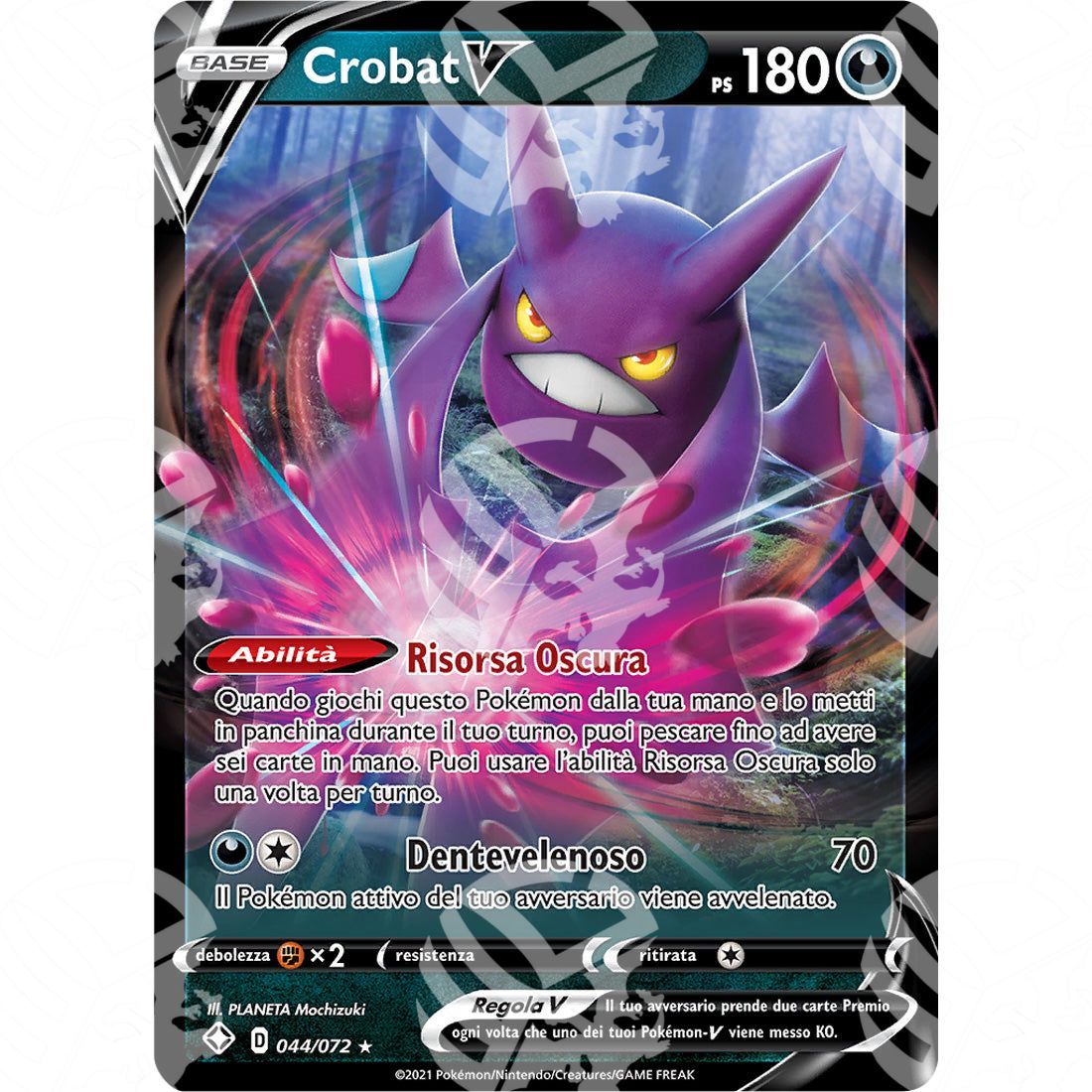 Destino Splendente - Crobat V - 044/072 - Warcard - Destino Splendente - Crobat V - 044/072 i prezzi più bassi sul mercato, solo da www.warcardshop.com! Carte singole, box, buste e mazzi.