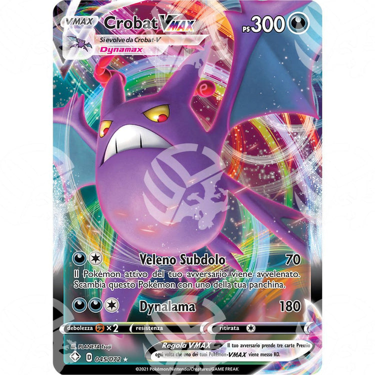 Destino Splendente - Crobat VMAX - 045/072 - Warcard - Destino Splendente - Crobat VMAX - 045/072 i prezzi più bassi sul mercato, solo da www.warcardshop.com! Carte singole, box, buste e mazzi.