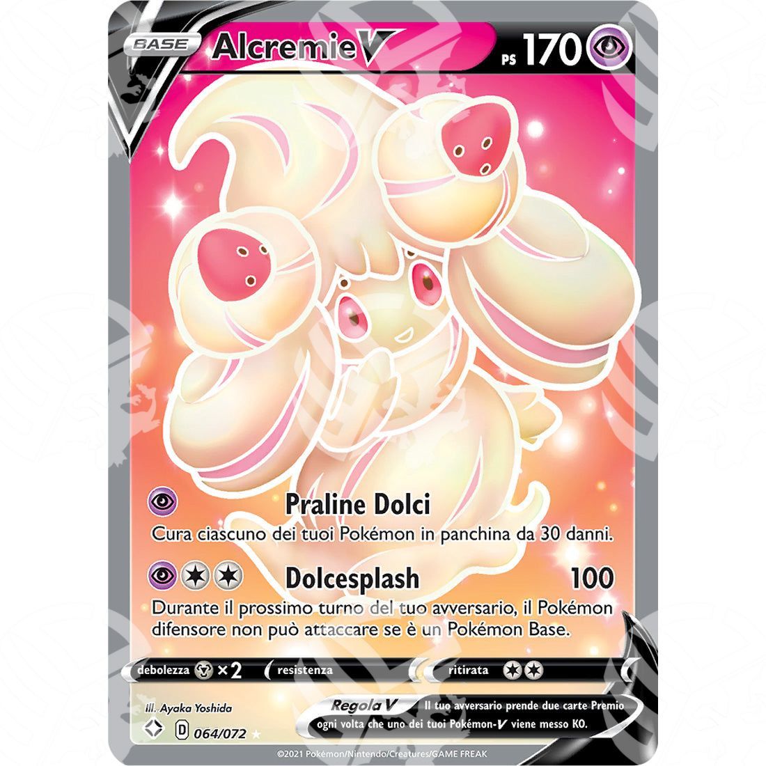 Destino Splendente - Alcremie V - 064/072 - Warcard - Destino Splendente - Alcremie V - 064/072 i prezzi più bassi sul mercato, solo da www.warcardshop.com! Carte singole, box, buste e mazzi.