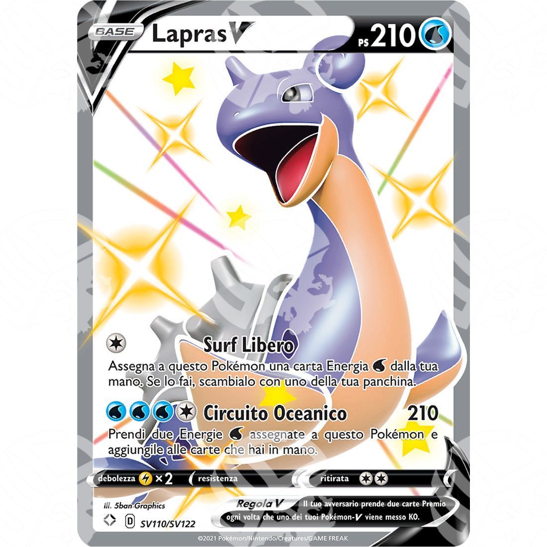 Destino Splendente - Lapras V - Rare Shiny | SV110 - Warcard - Destino Splendente - Lapras V - Rare Shiny | SV110 i prezzi più bassi sul mercato, solo da www.warcardshop.com! Carte singole, box, buste e mazzi.