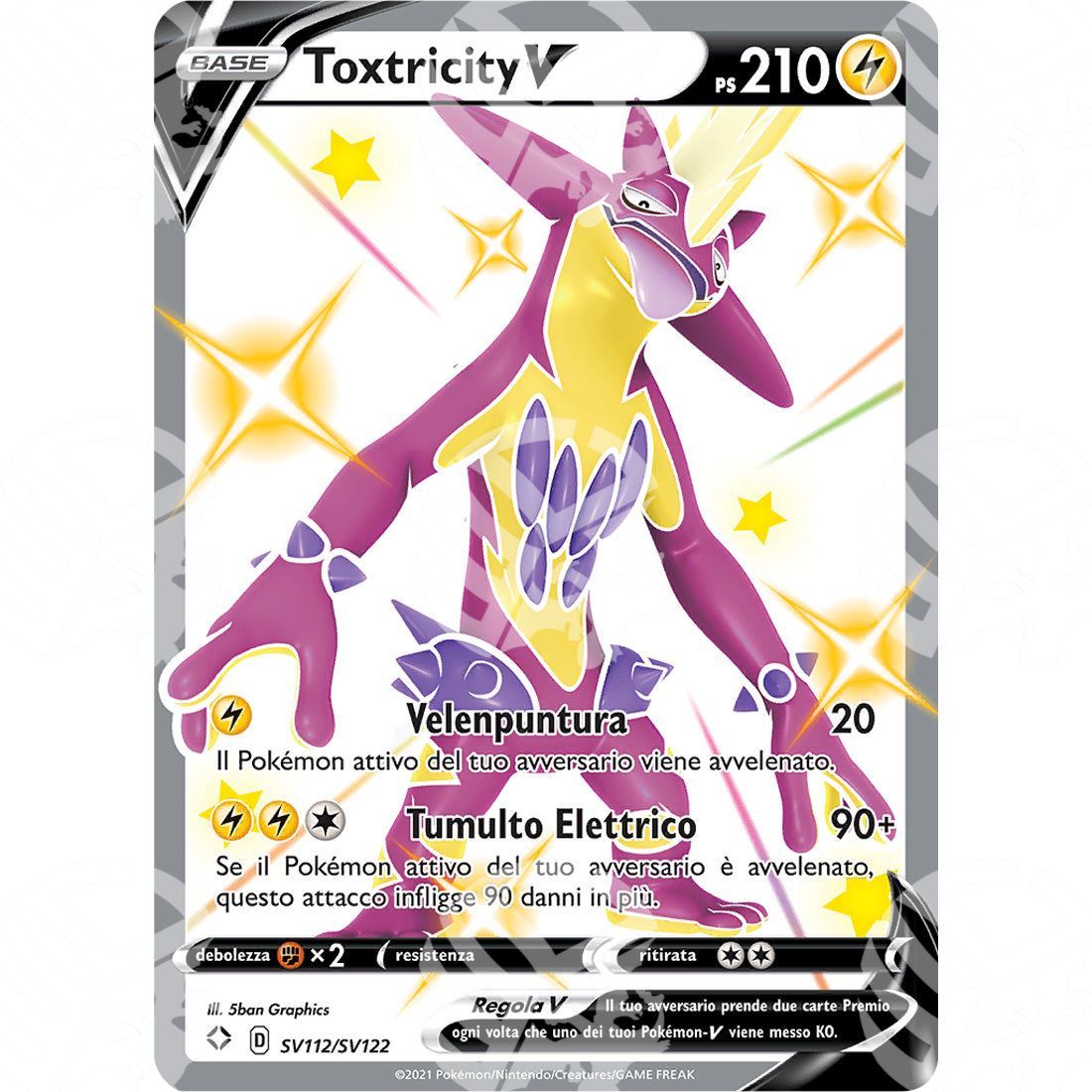 Destino Splendente - Toxtricity V - Rare Shiny | SV112 - Warcard - Destino Splendente - Toxtricity V - Rare Shiny | SV112 i prezzi più bassi sul mercato, solo da www.warcardshop.com! Carte singole, box, buste e mazzi.