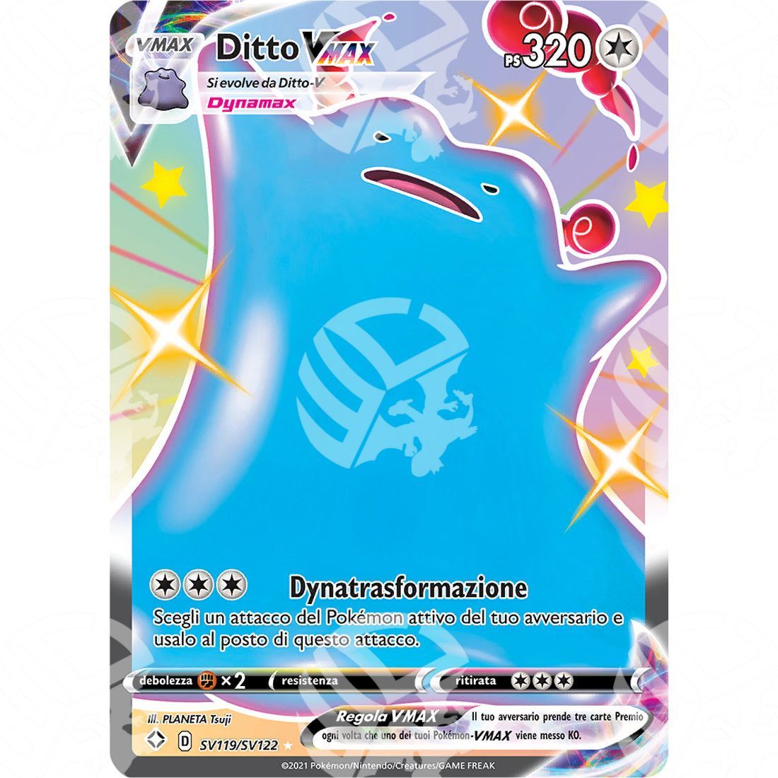 Destino Splendente - Ditto VMAX - Rare Shiny | SV119 - Warcard - Destino Splendente - Ditto VMAX - Rare Shiny | SV119 i prezzi più bassi sul mercato, solo da www.warcardshop.com! Carte singole, box, buste e mazzi.