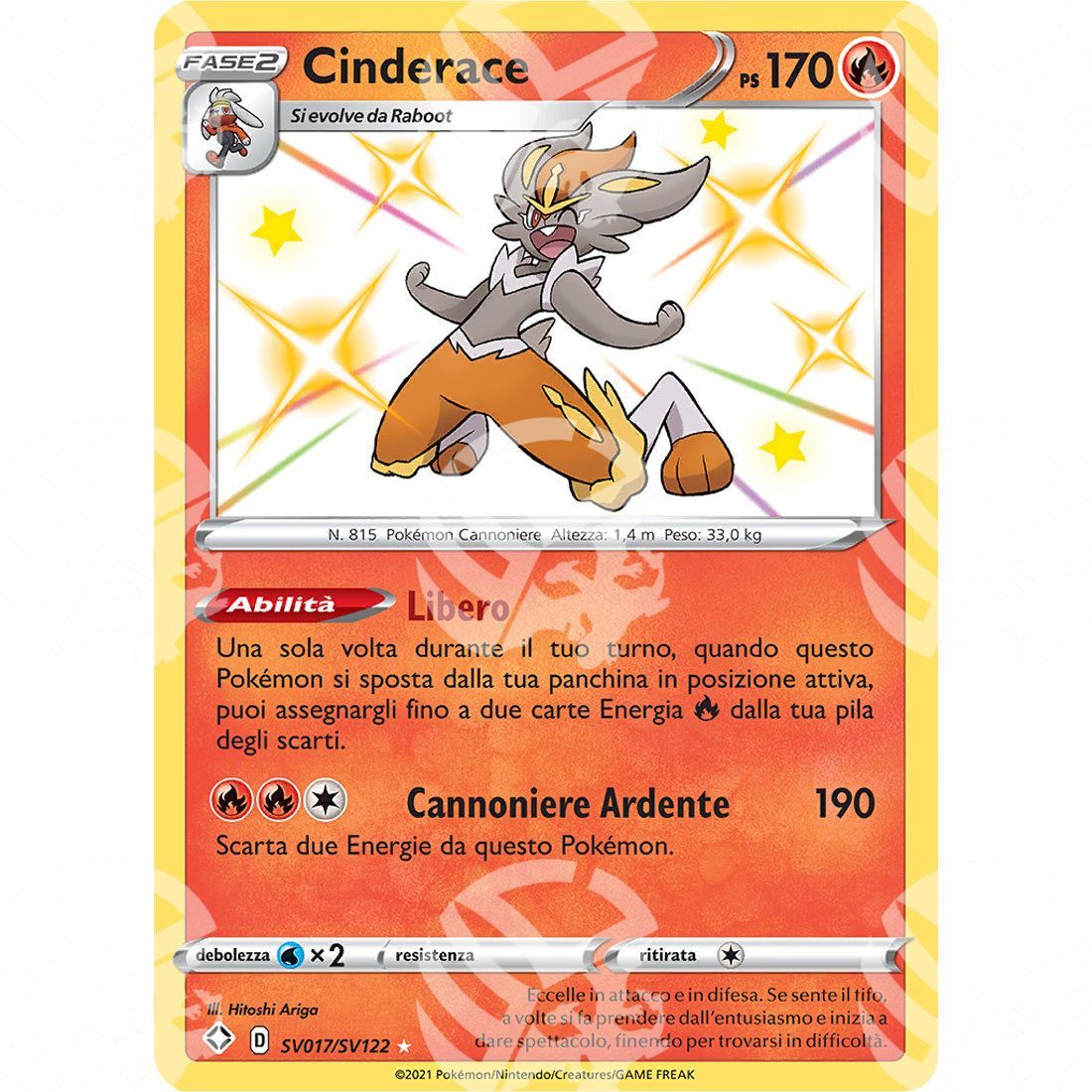 Destino Splendente - Cinderace - Rare Shiny | SV17 - Warcard - Destino Splendente - Cinderace - Rare Shiny | SV17 i prezzi più bassi sul mercato, solo da www.warcardshop.com! Carte singole, box, buste e mazzi.