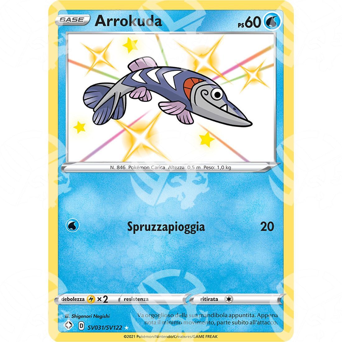 Destino Splendente - Arrokuda - Rare Shiny | SV31 - Warcard - Destino Splendente - Arrokuda - Rare Shiny | SV31 i prezzi più bassi sul mercato, solo da www.warcardshop.com! Carte singole, box, buste e mazzi.