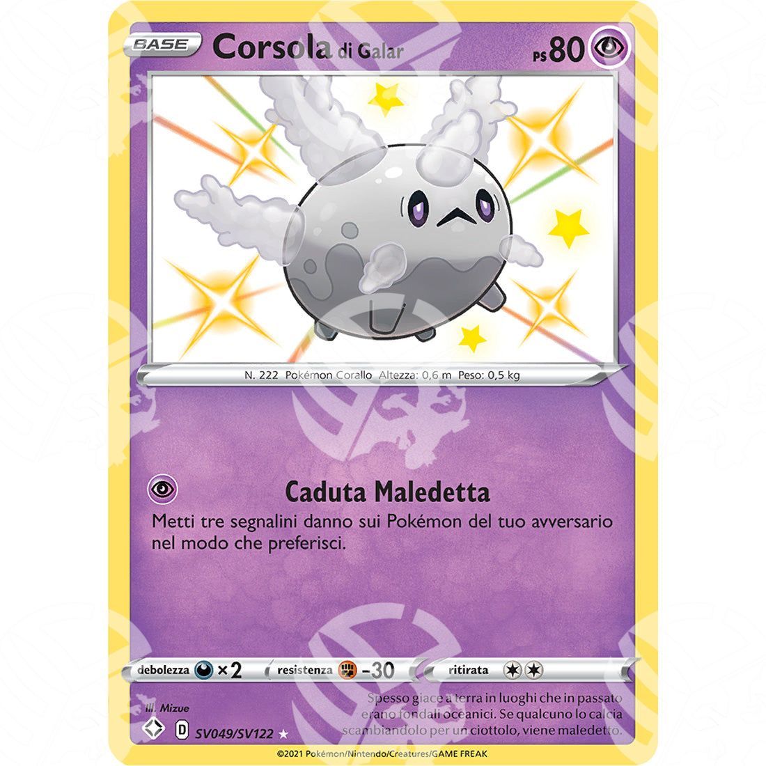 Destino Splendente - Galarian Corsola - Rare Shiny | SV49 - Warcard - Destino Splendente - Galarian Corsola - Rare Shiny | SV49 i prezzi più bassi sul mercato, solo da www.warcardshop.com! Carte singole, box, buste e mazzi.