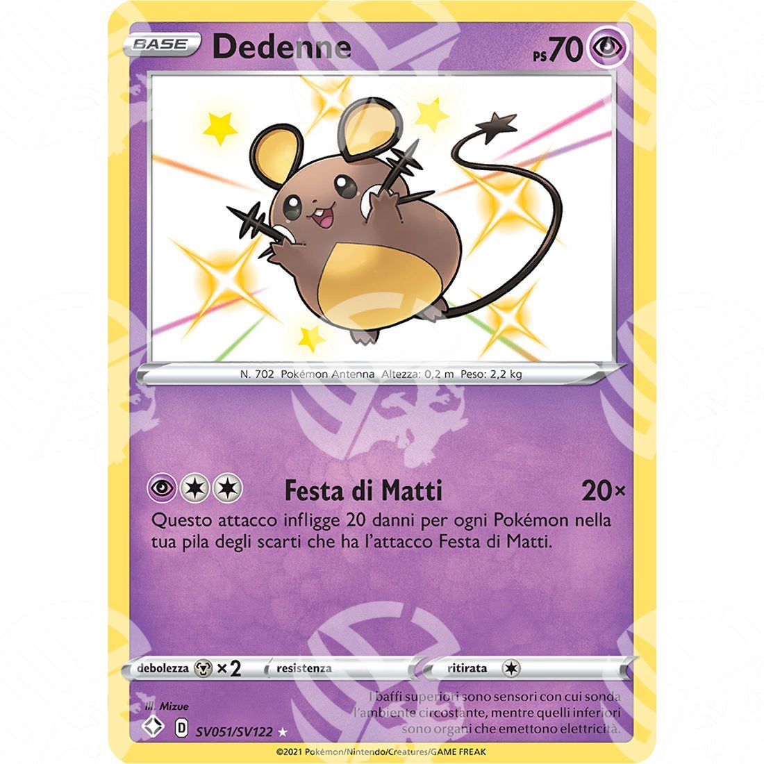 Destino Splendente - Dedenne - Rare Shiny | SV51 - Warcard - Destino Splendente - Dedenne - Rare Shiny | SV51 i prezzi più bassi sul mercato, solo da www.warcardshop.com! Carte singole, box, buste e mazzi.