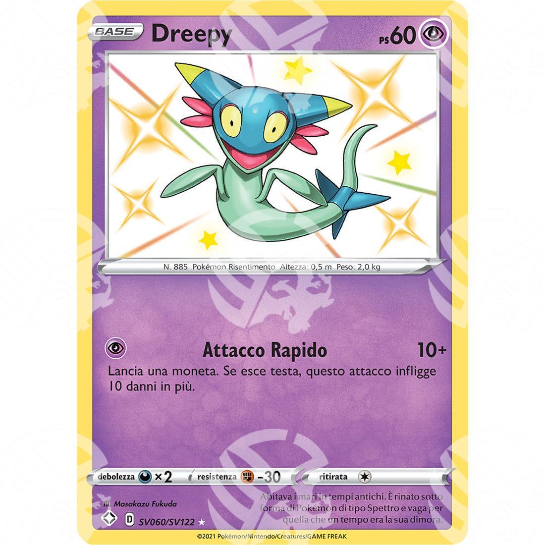 Destino Splendente - Dreepy - Rare Shiny | SV60 - Warcard - Destino Splendente - Dreepy - Rare Shiny | SV60 i prezzi più bassi sul mercato, solo da www.warcardshop.com! Carte singole, box, buste e mazzi.